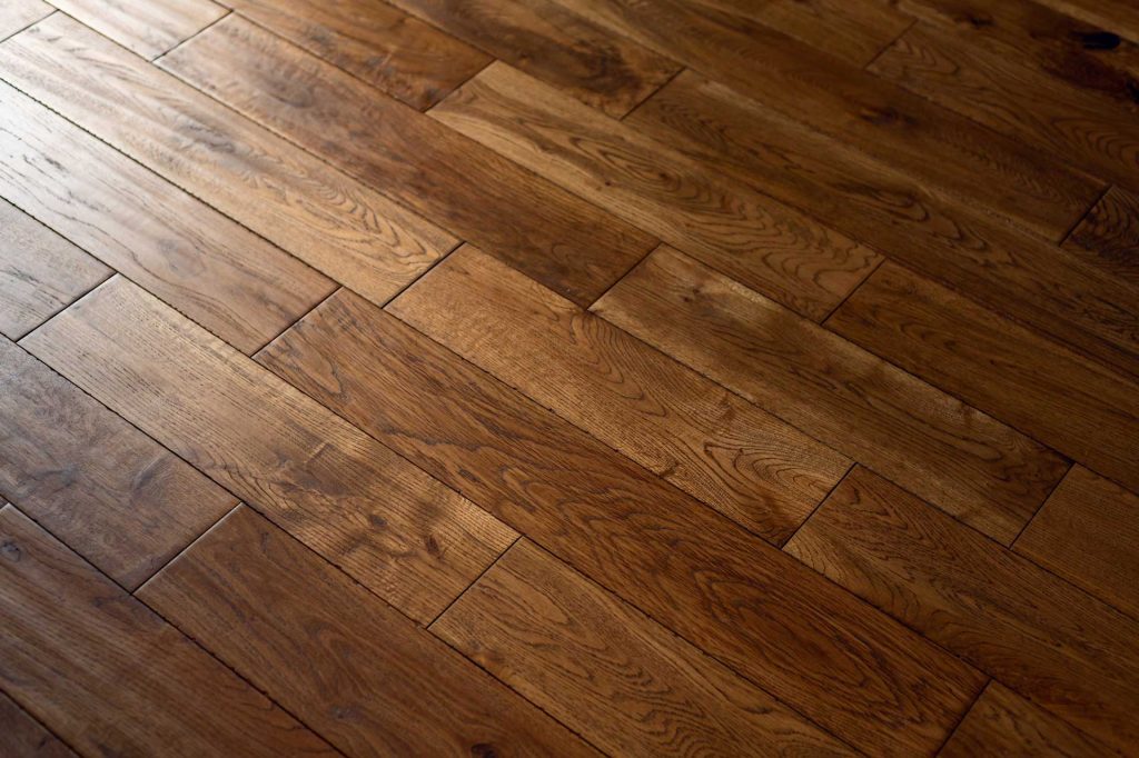 Close-up view of hardwood flooring